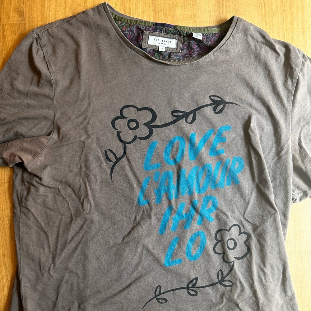 Rare Ted Baker Beatles “Love Me Do” shirt, 2013 exclusive, sz 6/XL